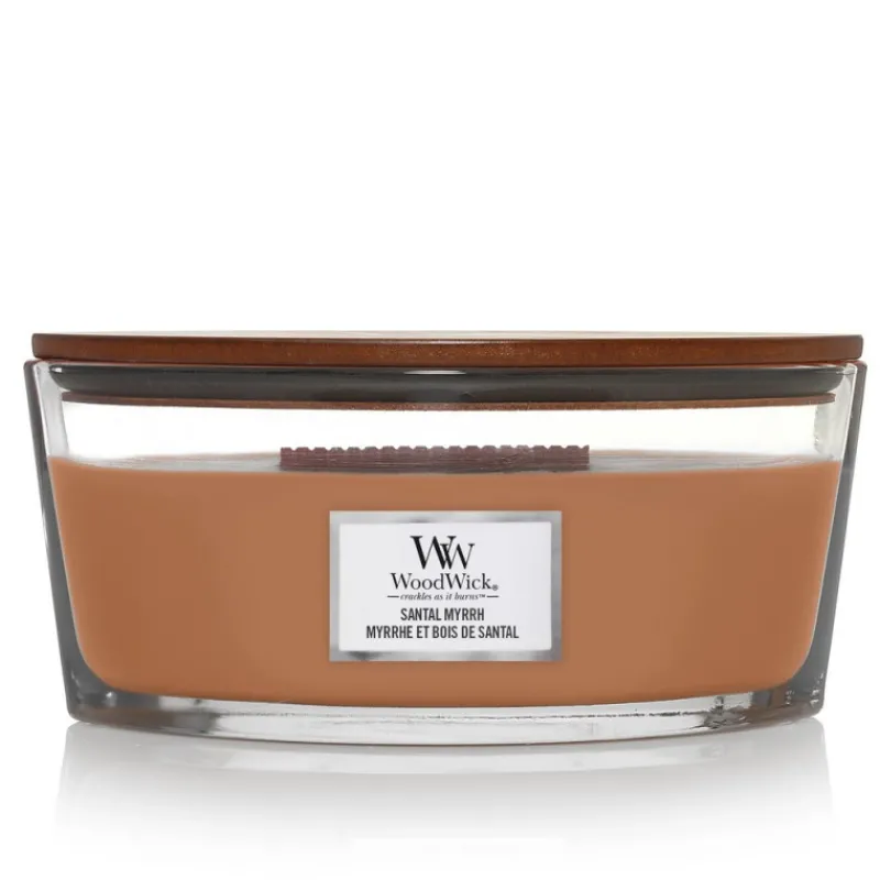 Bougies Parfumées<Woodwick Bougie parfumée Ellipse Myrrhe et bois de Santal,