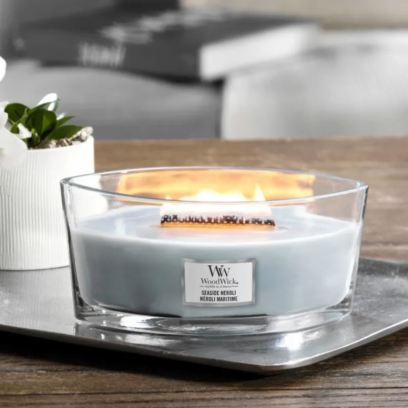 Bougies Parfumées | Bougies Décoratives<Woodwick Bougie parfumée Ellipse Neroli maritime,