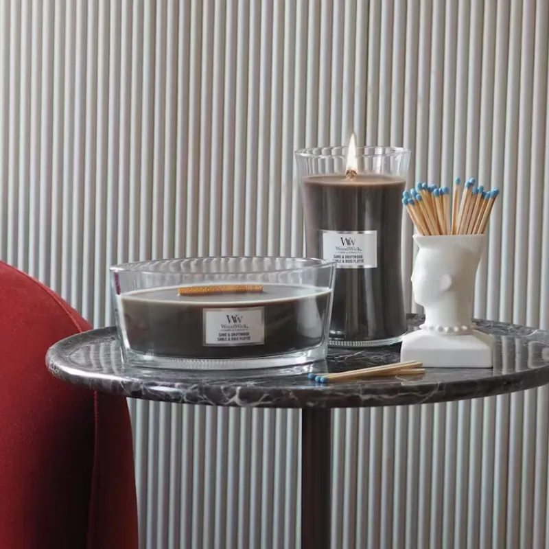 Bougies Parfumées<Woodwick Bougie Parfumée Ellipse Sable et Bois Flotté,