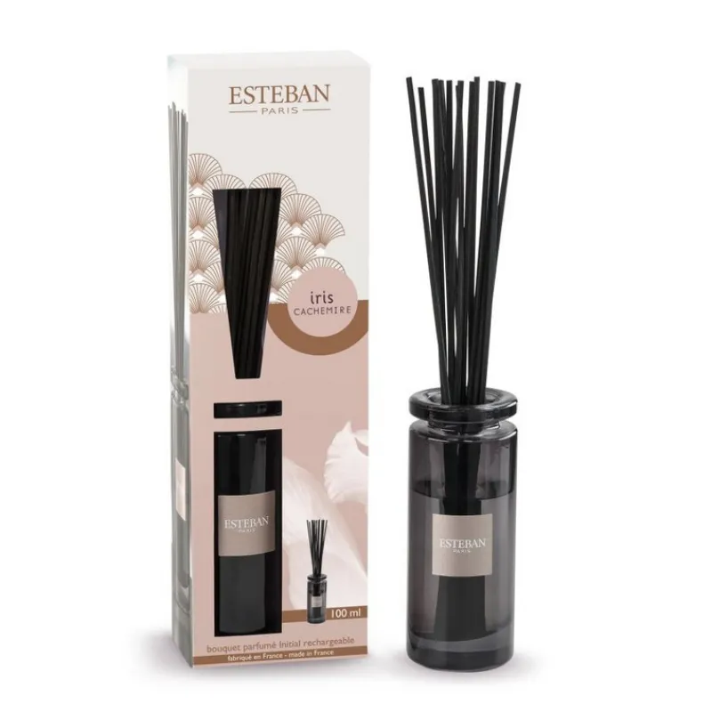 Diffuseurs De Parfum D'Intérieur<ESTEBAN Bouquet parfumé Initial Iris Cachemire,