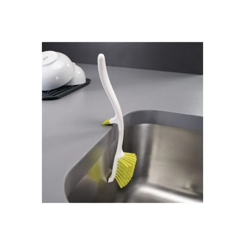 Brosserie<JOSEPH JOSEPH Brosse vaisselle rectangulaire grise,