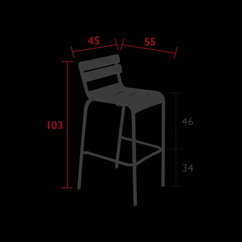 Fauteuils, Chaises Et Bancs<FERMOB Chaise de bar Luxembourg,
