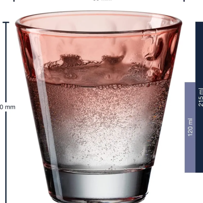 Verres Apéritif | Verres À Cocktail<LEONARDO Coffret 6 gobelets assortis Optic pastel, Léonardo
