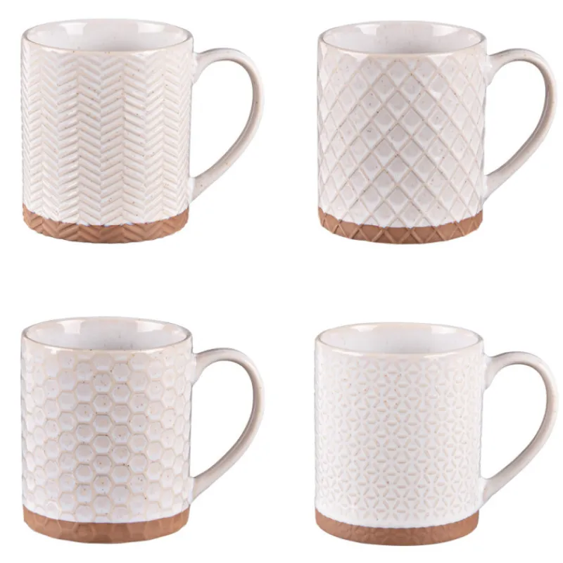 Bols, Mugs Et Tasses<Table Passion Coffret 4 mugs 35cl Jaspe Beige,