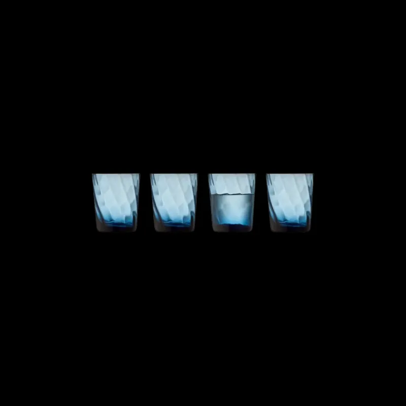 Verres Apéritif | Chopes Et Gobelets<LYNGBY GLAS Coffret 4 verres Vienna Blue,