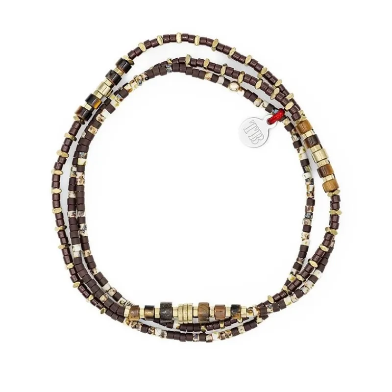 Les Bijoux<Têtes Blondes Collier et Bracelet 3 tours Léopard Slim,