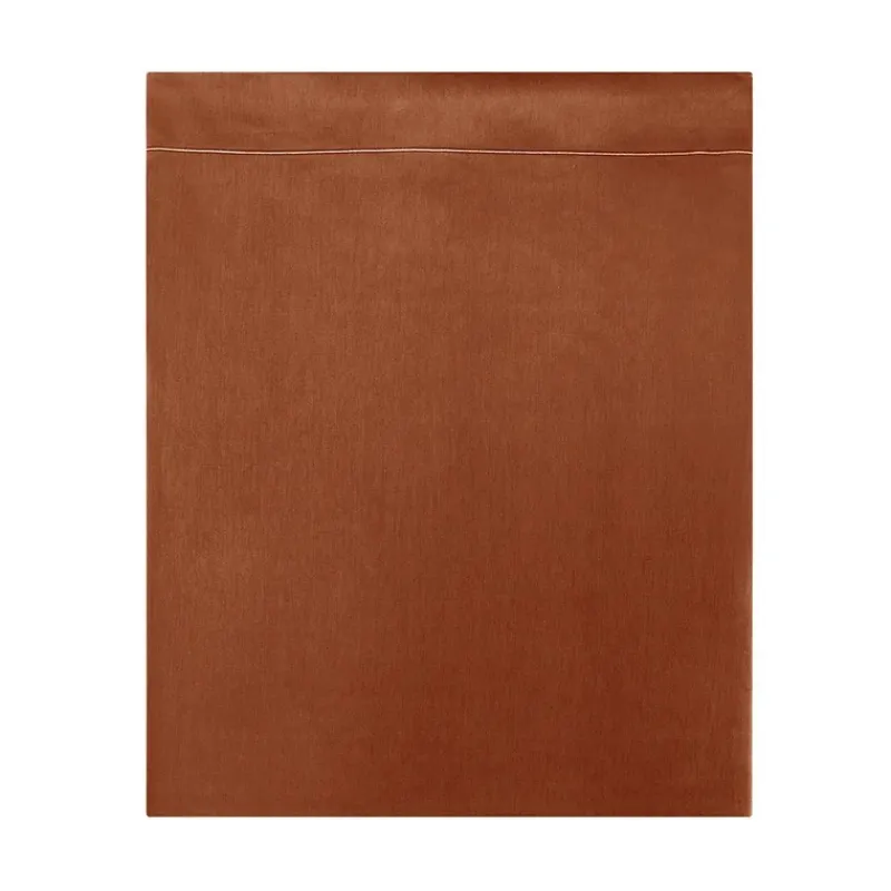Draps Plats Et Draps Housse<Anne de Solène Drap Plat Percale Vexin Terracotta,