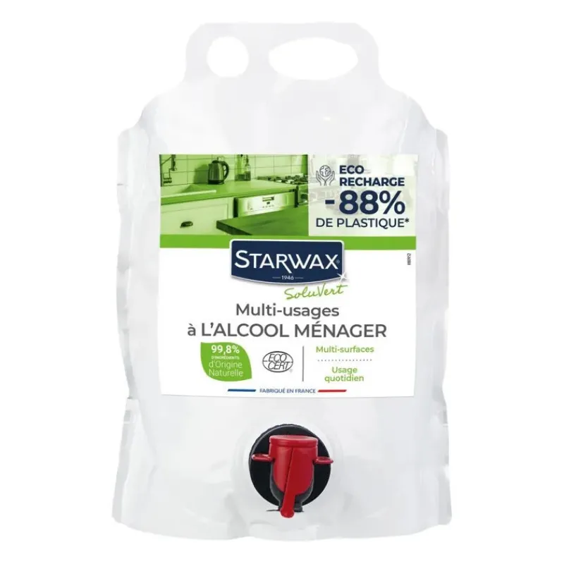 Écologiques | Cuisine<STARWAX Eco recharge Multi-usages à l'alcool ménager Soluvert,