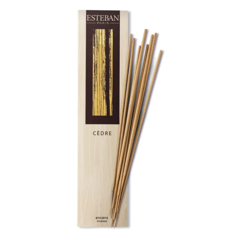 Bougies Parfumées<ESTEBAN Encens Indiens Cèdre,