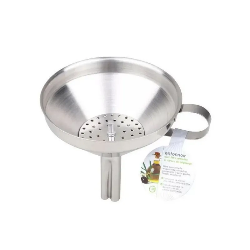 Matériel Pour Confiture<Chevalier diffusion Entonnoir inox avec filtre amovible,