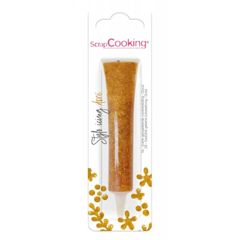 Les Cupcakes<ScrapCooking Icing Stylo Doré Irisé,