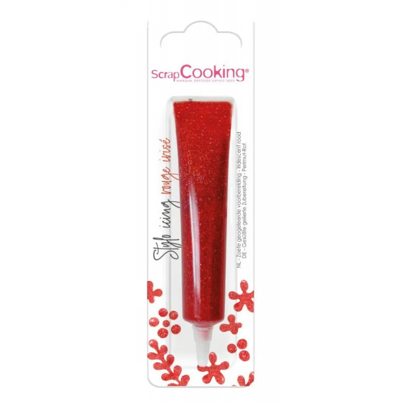 Les Cupcakes<ScrapCooking Icing Stylo Rouge Irisé,