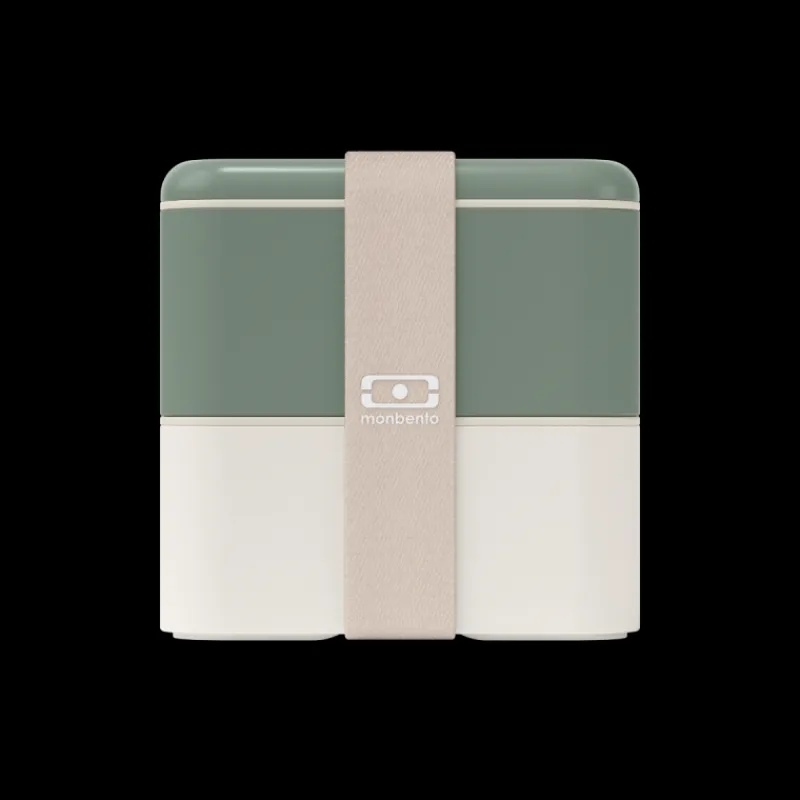 Ustensiles Pour Le Pique-Nique | Boîtes Repas Et Accessoires<Monbento MB Square vert Natural Made In France,