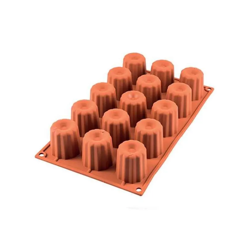 Moules Souples<SILIKOMART Moule Midi Cannelé silicone,