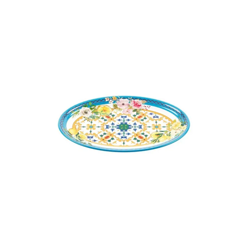 Les Plats De Service<GUZZINI Plat ovale Flower & Lemon,