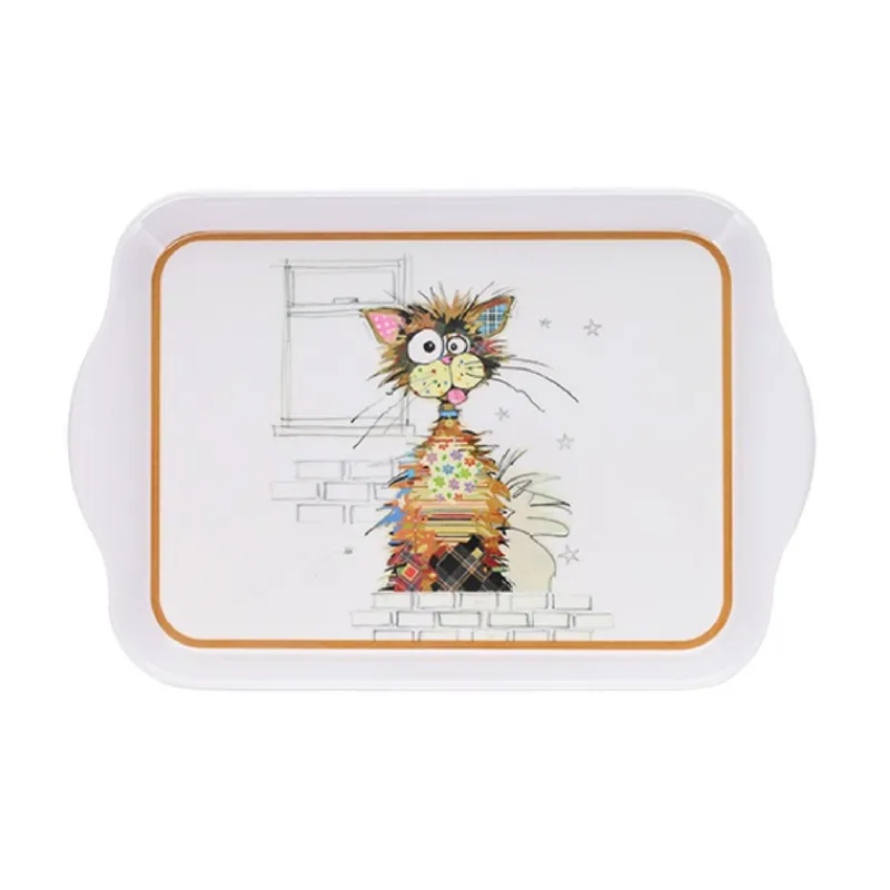 Les Plateaux<Kiub Plateau en mélamine Kook Chat Ziggy,