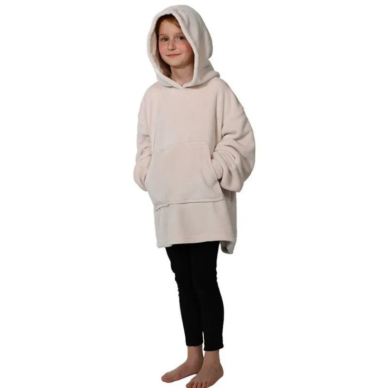Le Textile Pour Enfant<SENSEI Poncho polaire pour enfant à capuche Ginger Pétale,