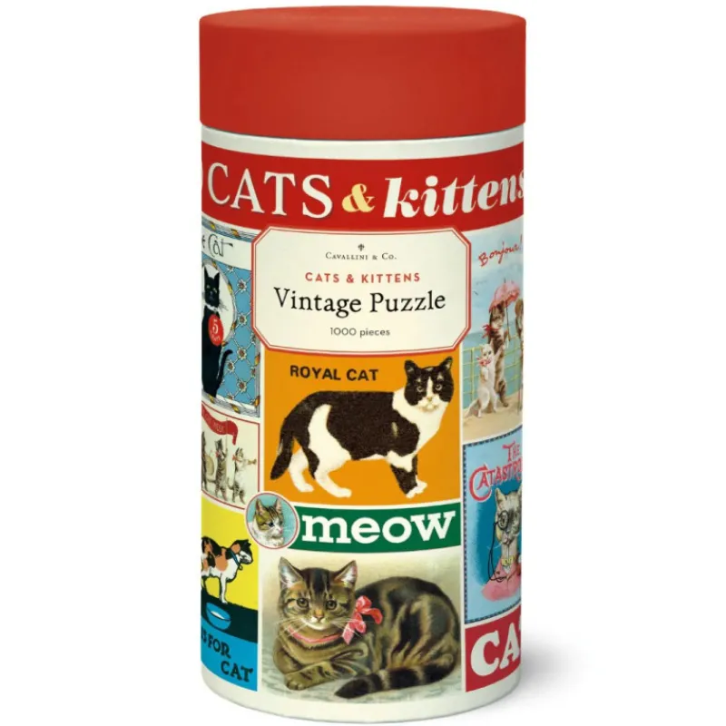 Les Jeux D'Intérieur<Cavallini & Co Puzzle 1000 pièces Chats,