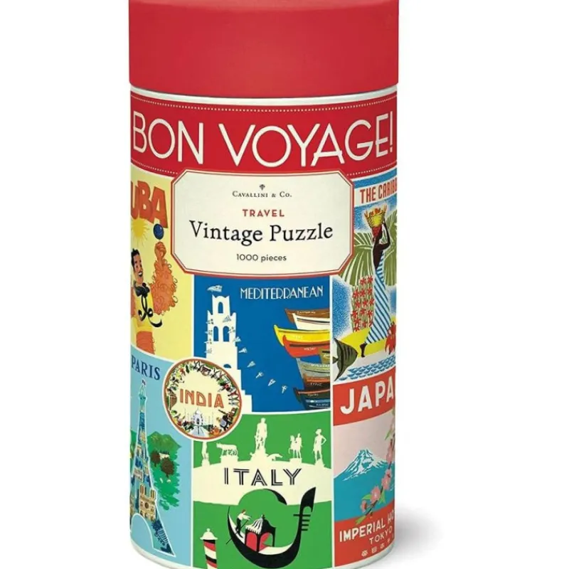 Les Jeux D'Intérieur<Cavallini & Co Puzzle 1000 pièces Voyage,