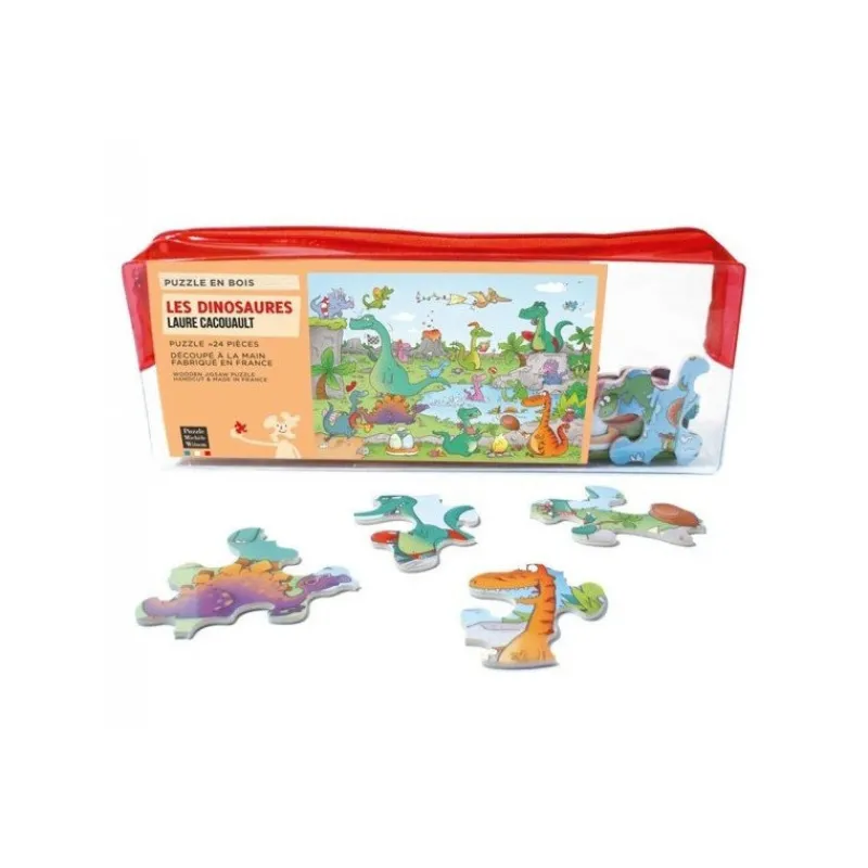 Les Jeux Pour Enfant | Les Jeux D'Intérieur<Wilson Jeux Puzzle en bois 24 pièces Les Dinosaures,