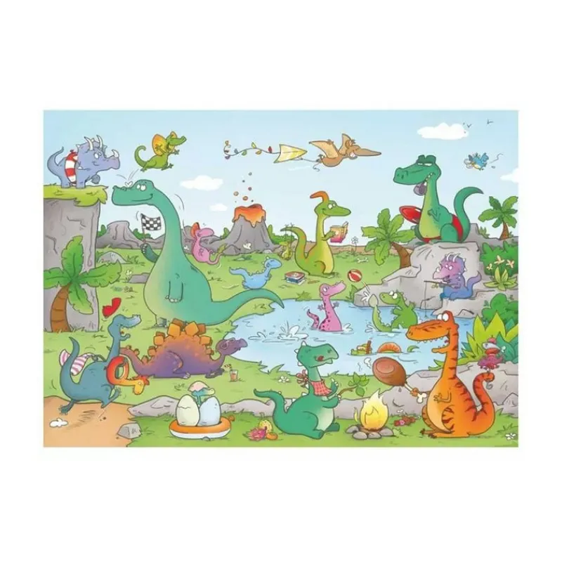 Les Jeux Pour Enfant | Les Jeux D'Intérieur<Wilson Jeux Puzzle en bois 24 pièces Les Dinosaures,