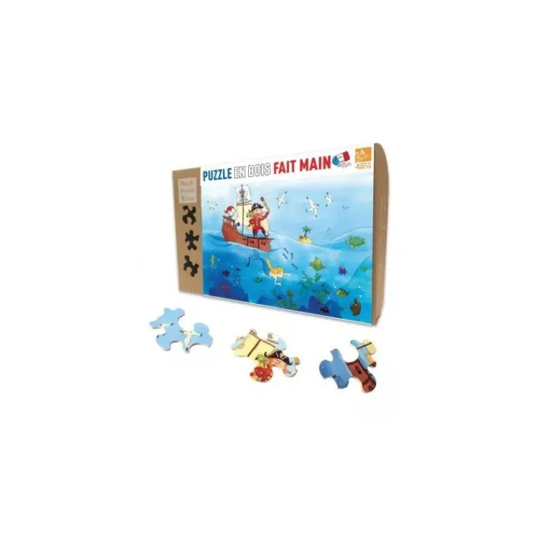 Les Jeux Pour Enfant | Les Jeux D'Intérieur<Wilson Jeux Puzzle en bois 24 pièces Les Pirates,