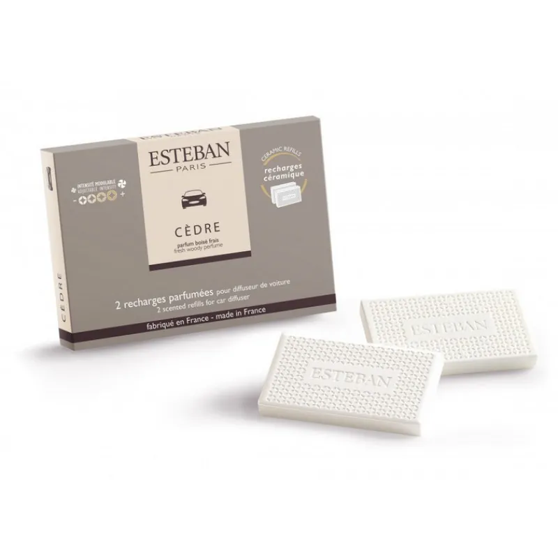 Diffuseurs De Parfum D'Intérieur<ESTEBAN Recharge parfumée pour diffuseur de voiture Cèdre,