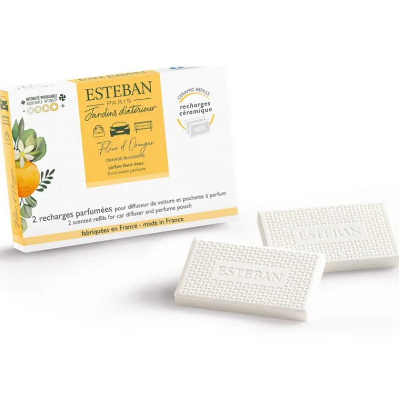 Diffuseurs De Parfum D'Intérieur<ESTEBAN Recharge parfumée pour diffuseur de voiture Fleurs d'Oranger,