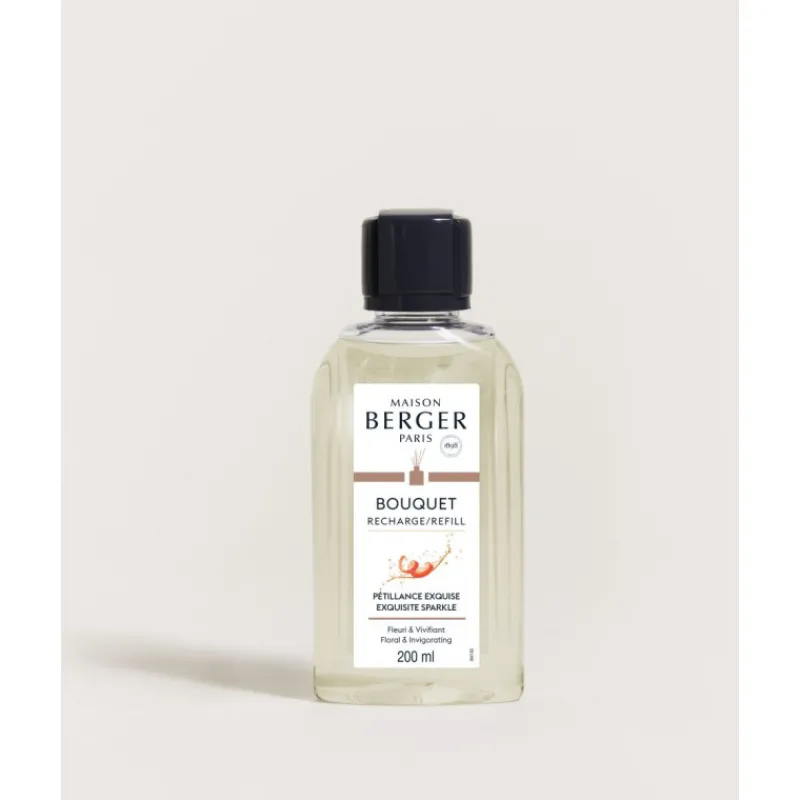 Parfums D'Intérieur<MAISON BERGER Recharge pour bouquet parfumé Pétillance exquise,