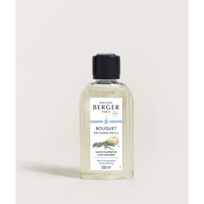 Parfums D'Intérieur<MAISON BERGER Recharge pour bouquet parfumé Savon d'autrefois,