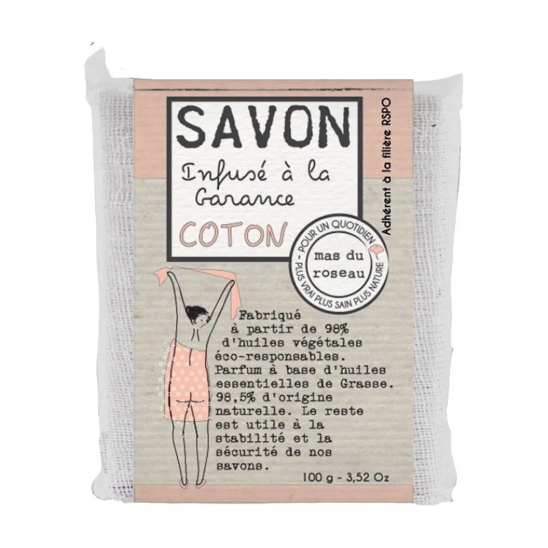 Les Soins | Coin Lavabo<mas du roseau Savon parfumé coloré Coton,