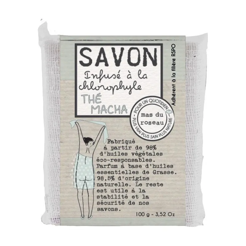 Les Soins | Coin Lavabo<mas du roseau Savon végétal parfumé Thé Matcha,