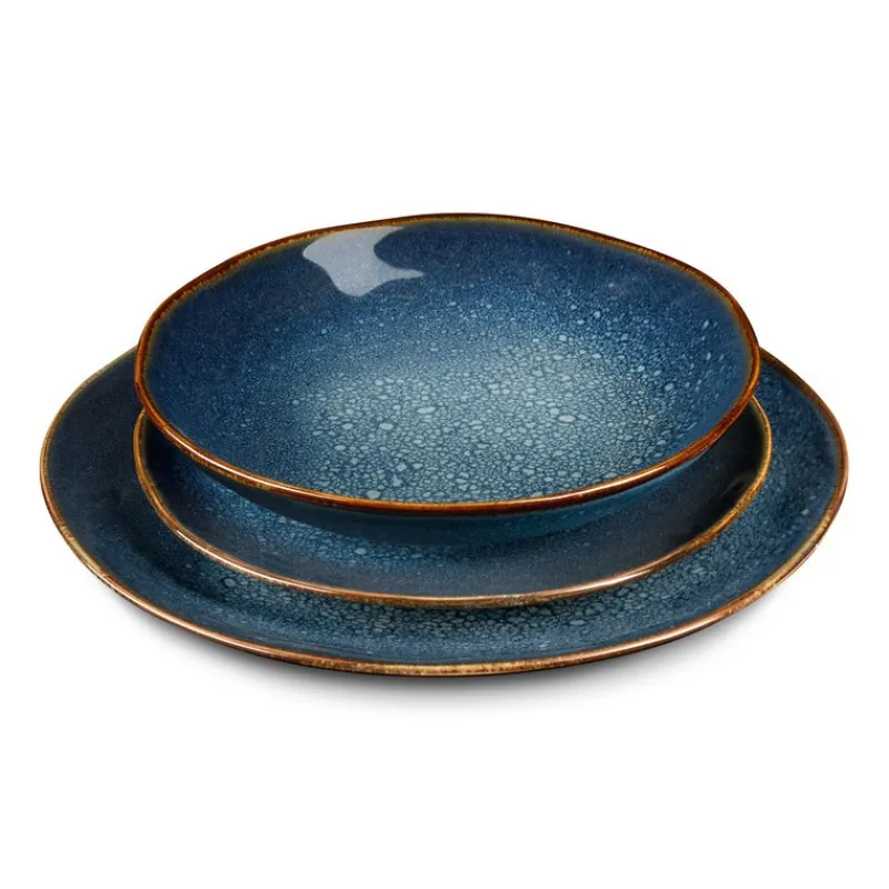 Les Assiettes Dessert | Les Assiettes Creuses<Medard de Noblat Service de table Vertigo Denim, Médard de Noblat