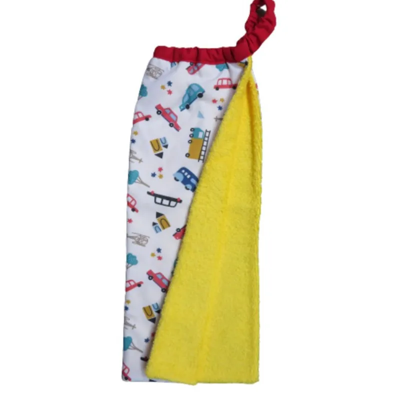 Le Textile Pour Enfant | Essuie-Mains<Les Petits Pinpins Serviette élastiquée Véhicules Multicolores,
