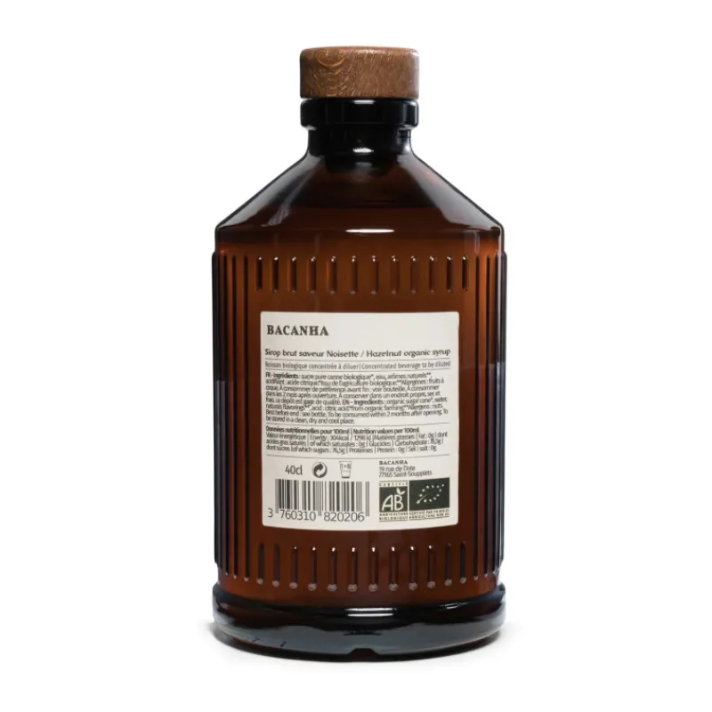 Les Autres Boissons<BACANHA Sirop de Noisette Brut,