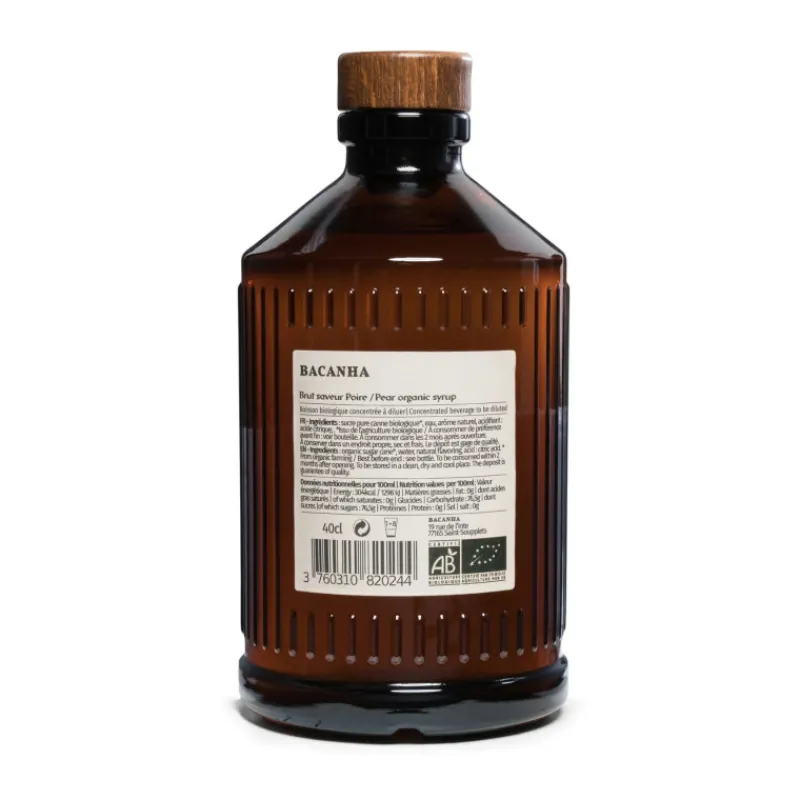 Les Autres Boissons<BACANHA Sirop de Poire Brut,