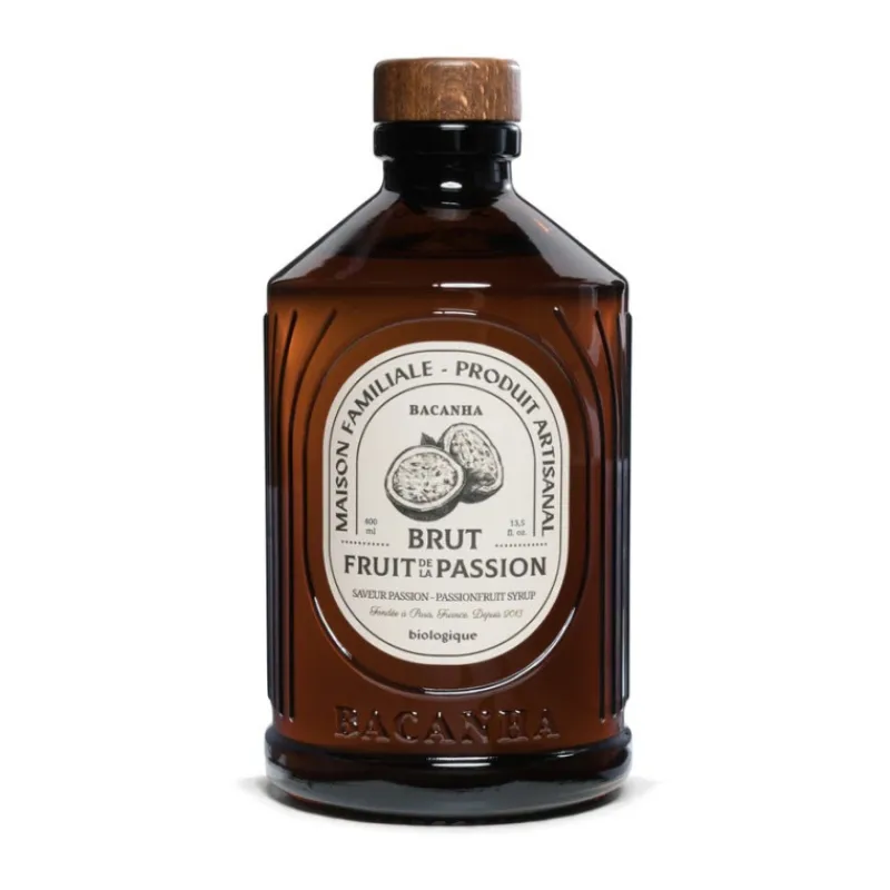 Les Autres Boissons<BACANHA Sirop Fruit de la Passion Brut,