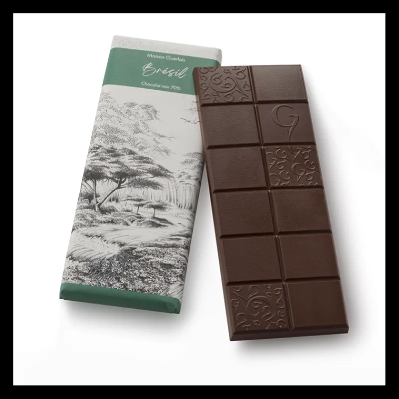 Le Chocolat<Vincent Guerlais Tablette Pure Origine Brésil 70%,