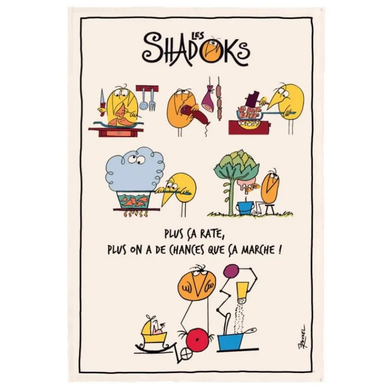 Torchons<Winkler Torchon " Les Shadoks en cuisine ",