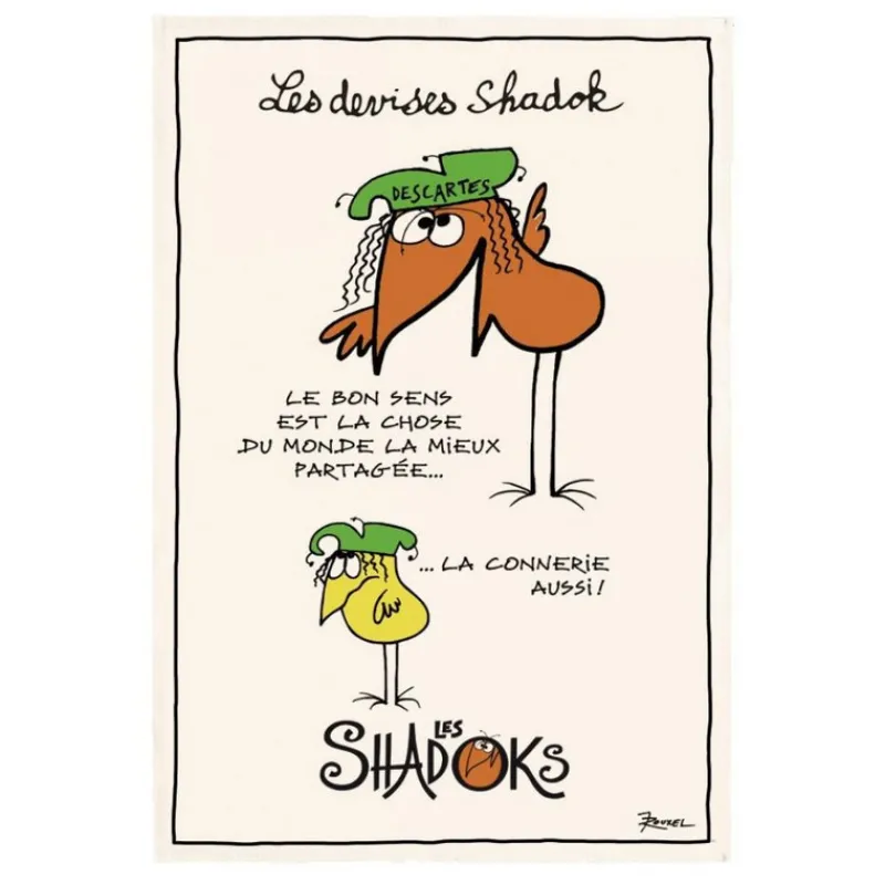 Torchons<Winkler Torchon " Les Shadoks le bon sens ",