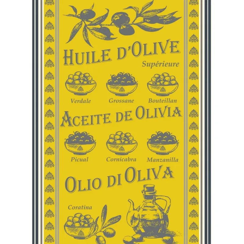 Torchons<Sud Etoffe Torchon Huile d'Olive 50 x 70 cm,