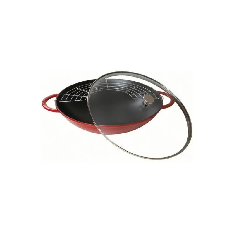 Woks<Staub Wok en fonte 37cm,